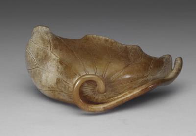 图片[3]-Jade Cup in the Shape of a Lotus Leaf, Southern Song to Ming dynasties, 1127-1644 C.E.-China Archive